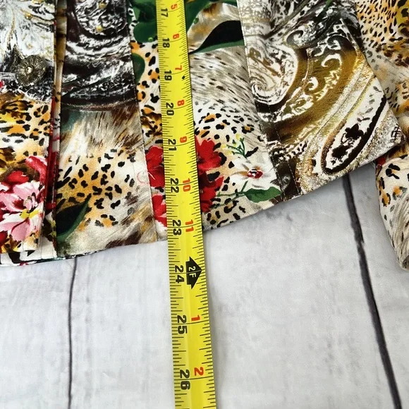 New York Multicolored Floral Y2K Vintage Jacket - SZ: 6 - Picture 4 of 7